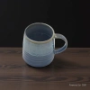 Blue heat transfer ceramic mug, 13-ounce ceramic cup, heat-resistant coffee cup Specification image